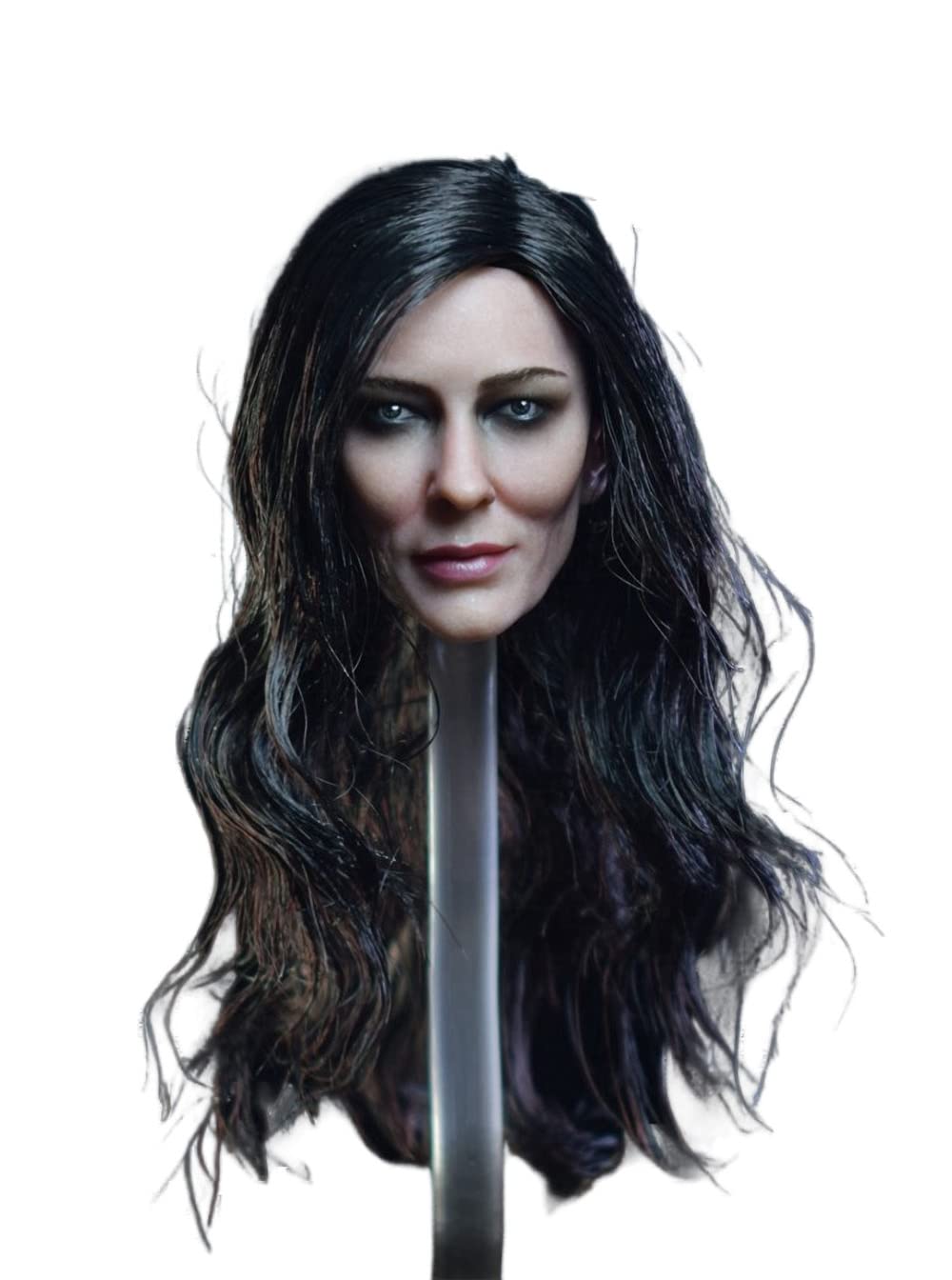 YSBRING BY-ART BY-T9 1/6 Scale Female Head Sculpture for 12 Inch Action Figure Body