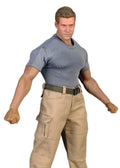 YSBRING CCTOYS CC021B 1/6 Sclae Accessories Clothes Slim Short Sleeve T-Shirt for 12 Inch Male Collectible Strong Body Action Figure (Grey)