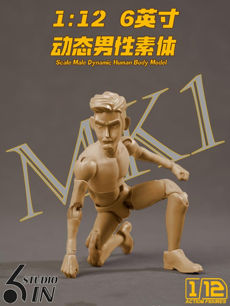 6in Studio 1/12 scale male dynamic human body model 6 inch man action figure