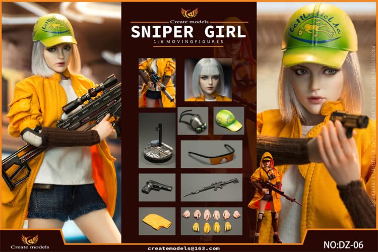 Createmodels DZ-06 1/6 scale Sniper Girl LAN 12 inch woman action figure