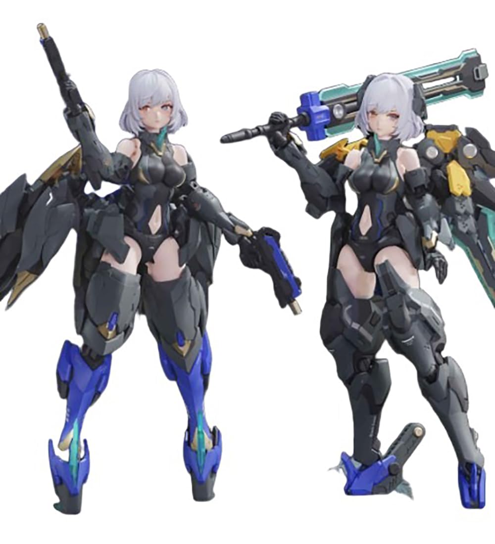 Kaitianjichuang 1/12 scale mecha angel swan girl Elysia model kits, 6 inch mecha girls action figure，15+ & adults