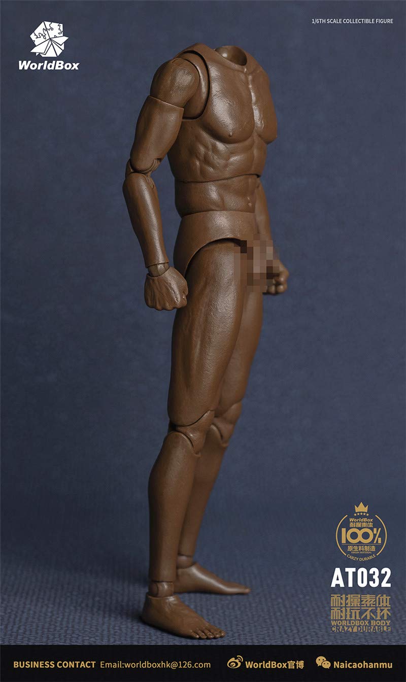 WorldBox AT032 1/6 scale male body for 12 inch man action figure black