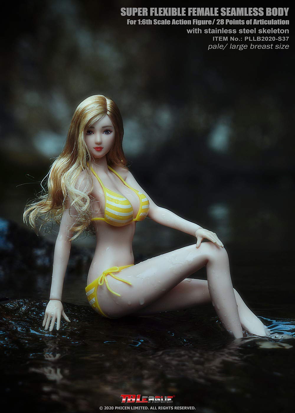 Phicen TBLeague PLLB2020-S37A 1/6 scale Phicen female Seamless Body for 12 inch action figure suntan shik without head sculpt