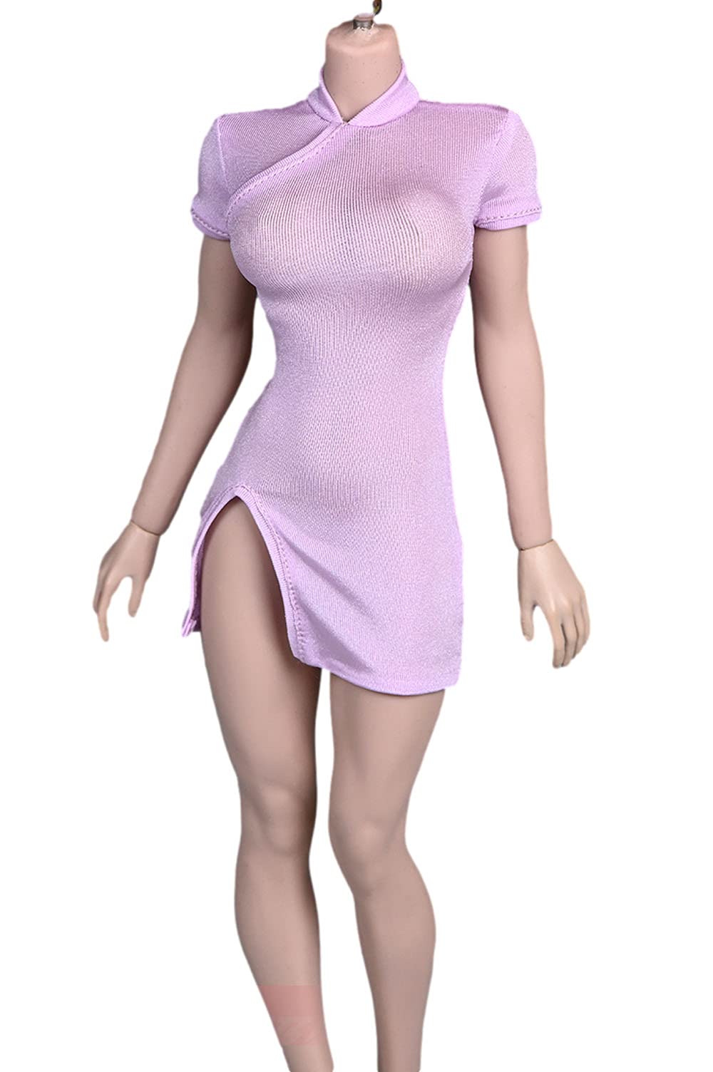 1/6 scale female fashion clothes cheongsam for 12 inch collectable action figure Purple