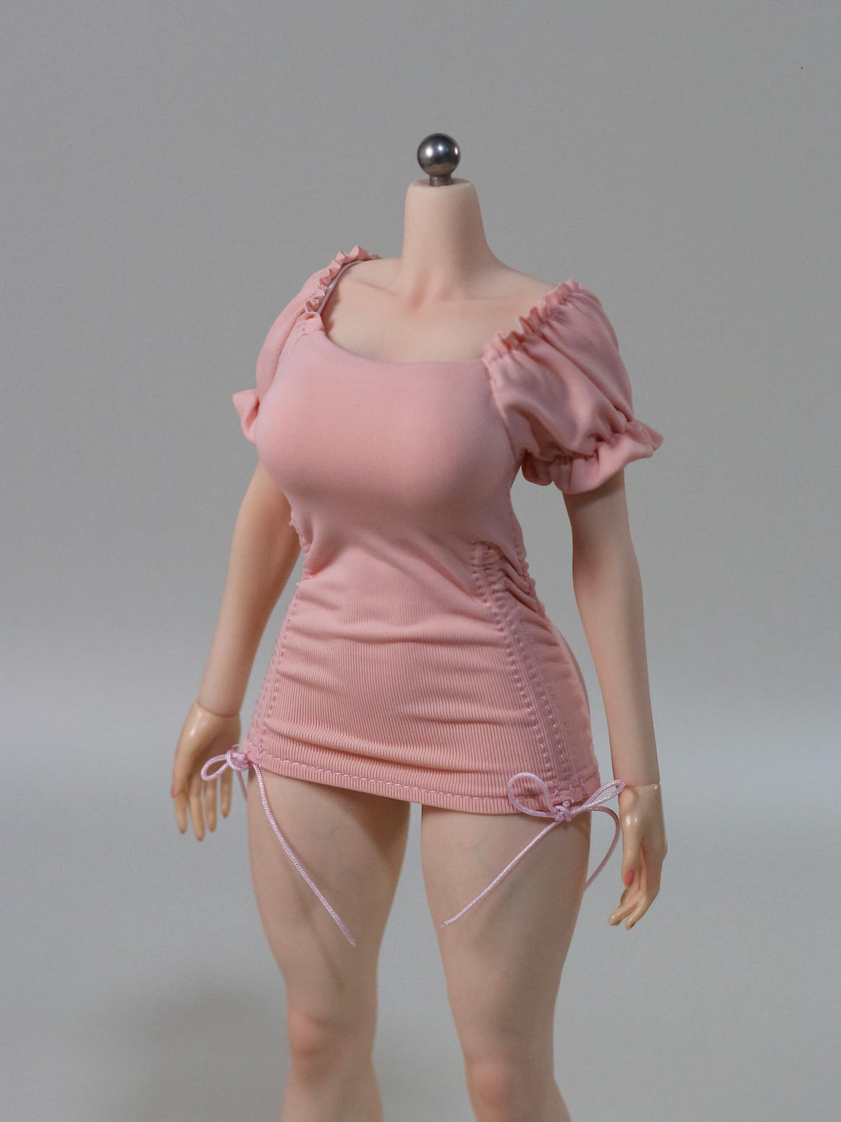 DMTOYS 1/6 scale female clothes French dress‌ pink for 12 inch woman action figure DF094