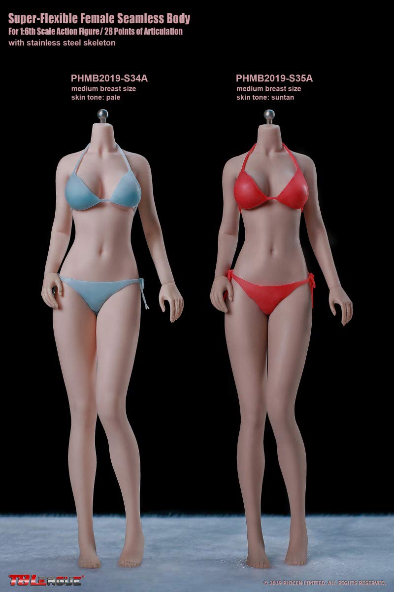 i8 toys TBLeague Phicen PHMB2019-S34A 1/6 sexy female seamless pale body for 12 inch women action figure pale skin without head