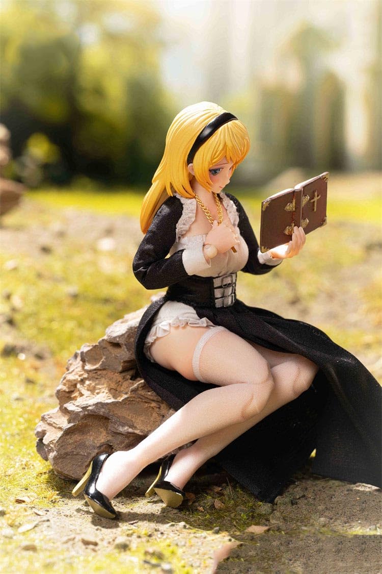Fogtoys 1/12 scale blonde nun‌ 12 inch woman action figure