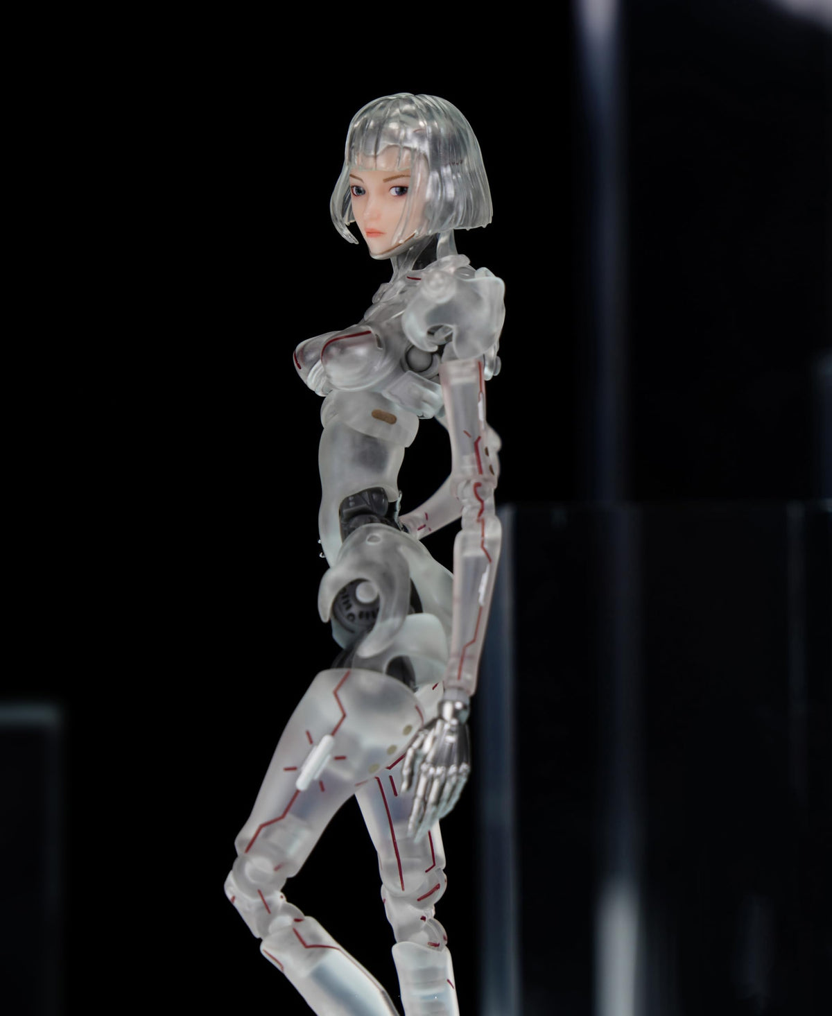 GUKE 1/12 scale AI agent femella civilian C1 robot 6 inch woman action figure transparent version GK01FEC1