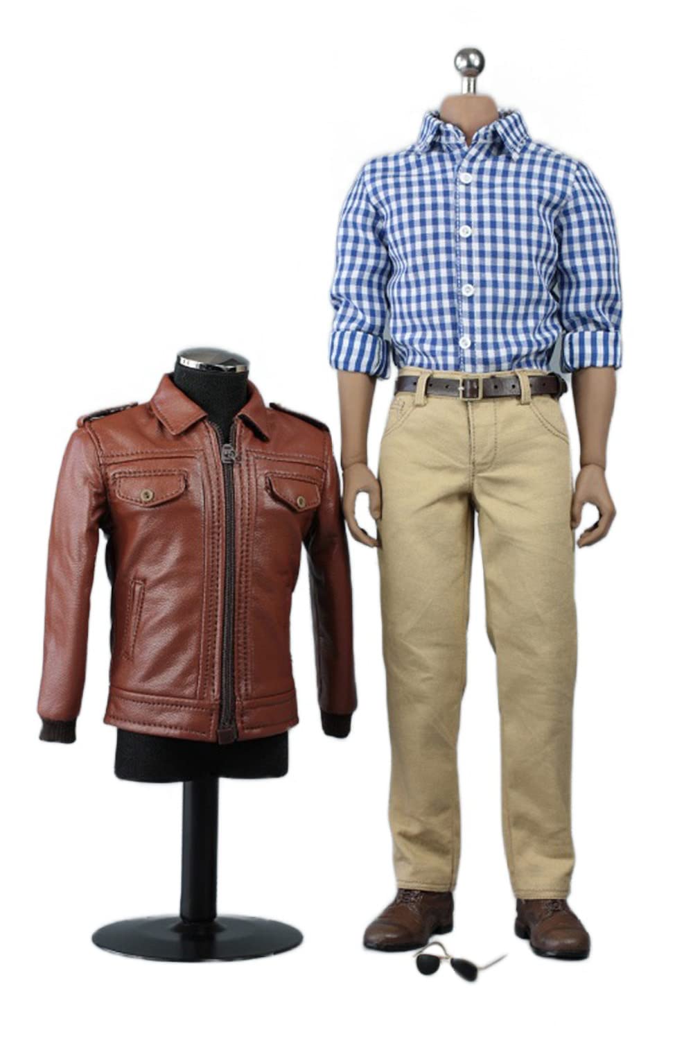 YSBRING VORTOYS V1017 1/6 Scale Men's Retro Leather Jacket Suit for 12 Inch Male Action Figure M31 Body (no body)