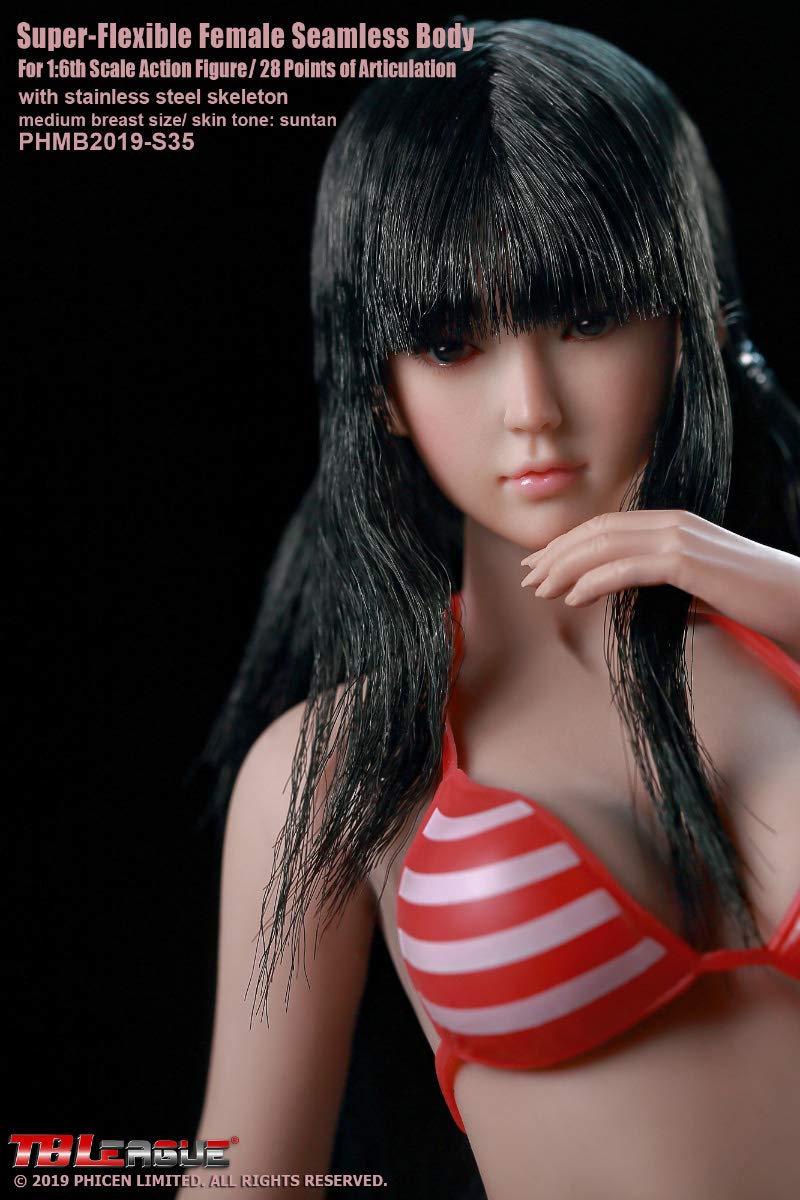 i8 toys TBLeague Phicen PHMB2019-S35 1/6 sexy female seamless suntan body for 12 inch women action figure suntan skin with head