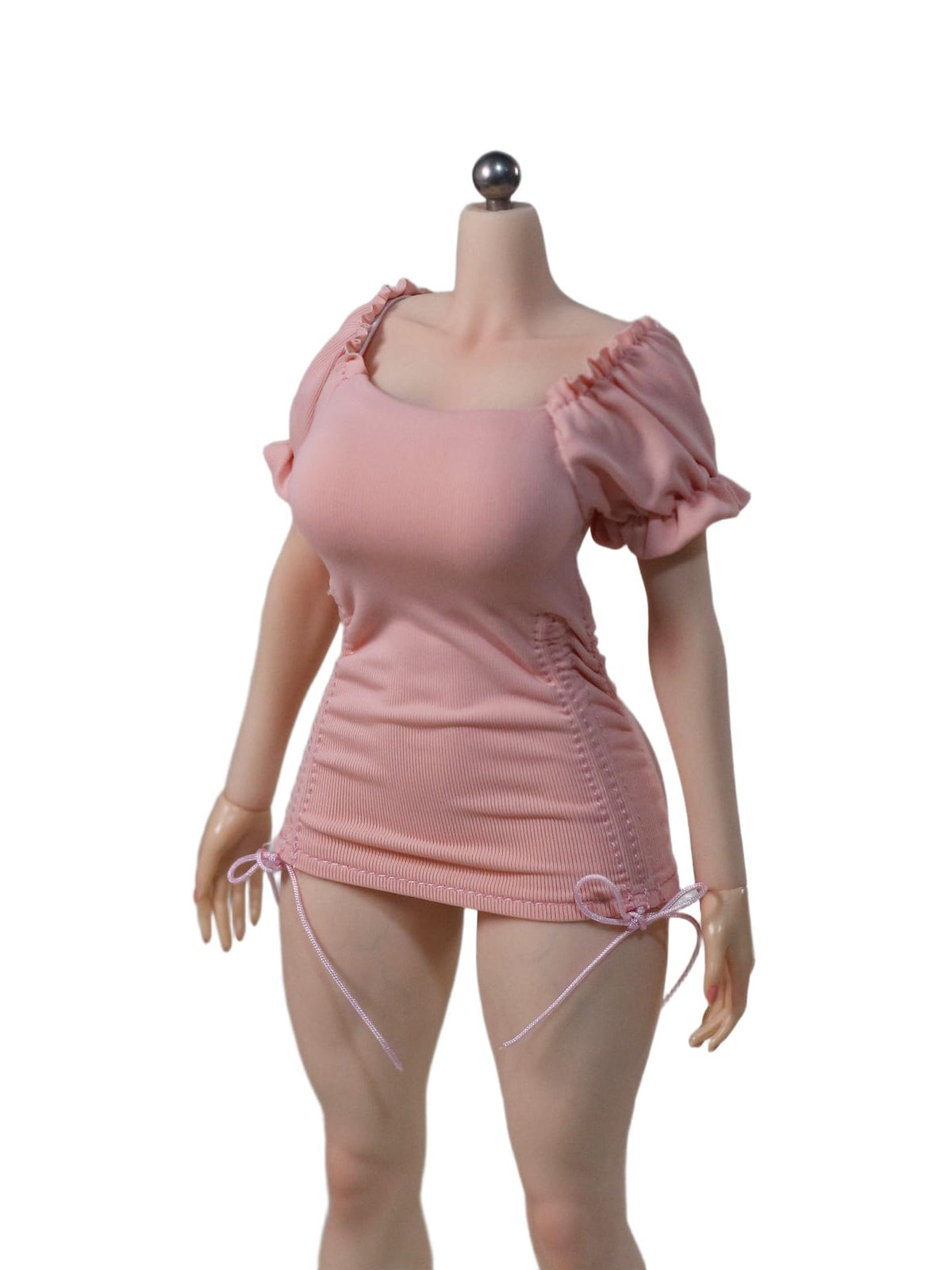 DMTOYS 1/6 scale female clothes French dress‌ pink for 12 inch woman action figure DF094