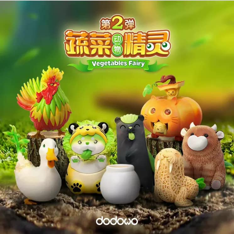 YSBRING dodowo Vegetable Fairy Second Series 3 Inch Cute Animal Figures Box (1PC Random)