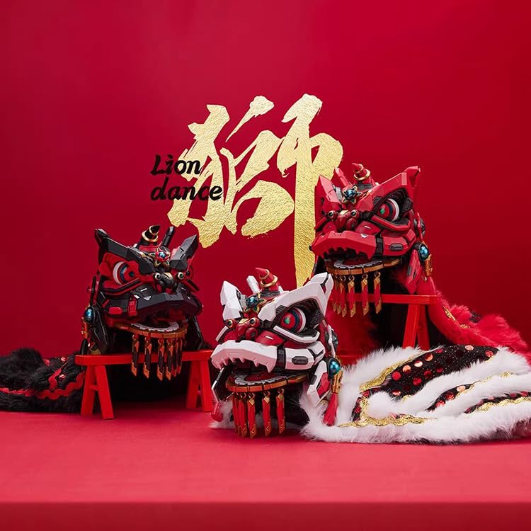 MS General JHJ 13 cm lion dance model kits red MP-01