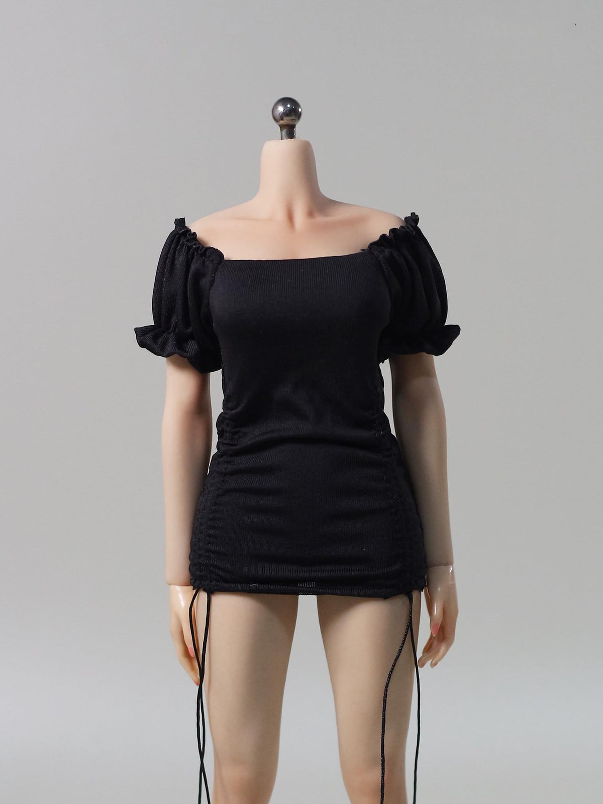 DMTOYS 1/6 scale female clothes French dress‌ black for 12 inch woman action figure DF094