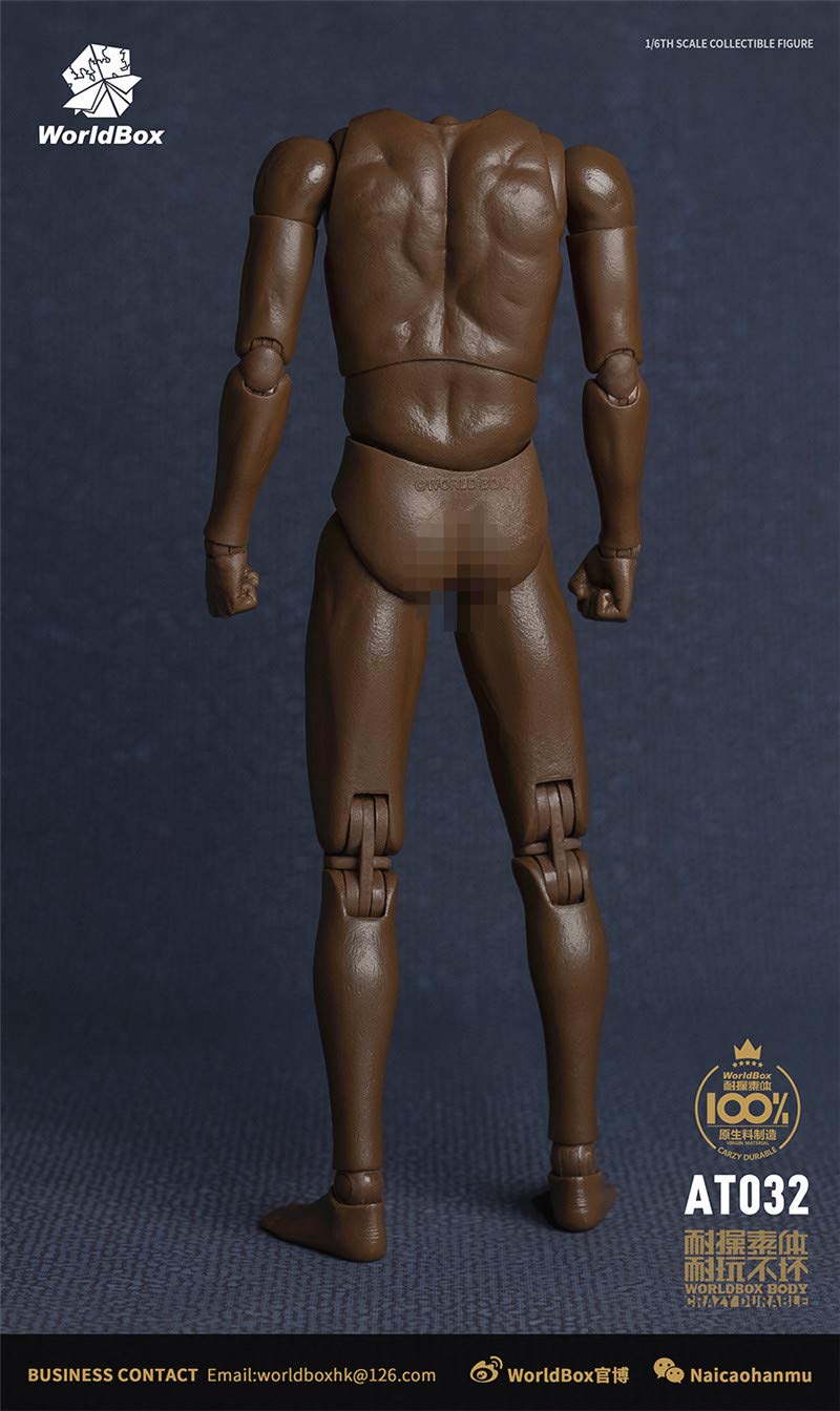 WorldBox AT032 1/6 scale male body for 12 inch man action figure black