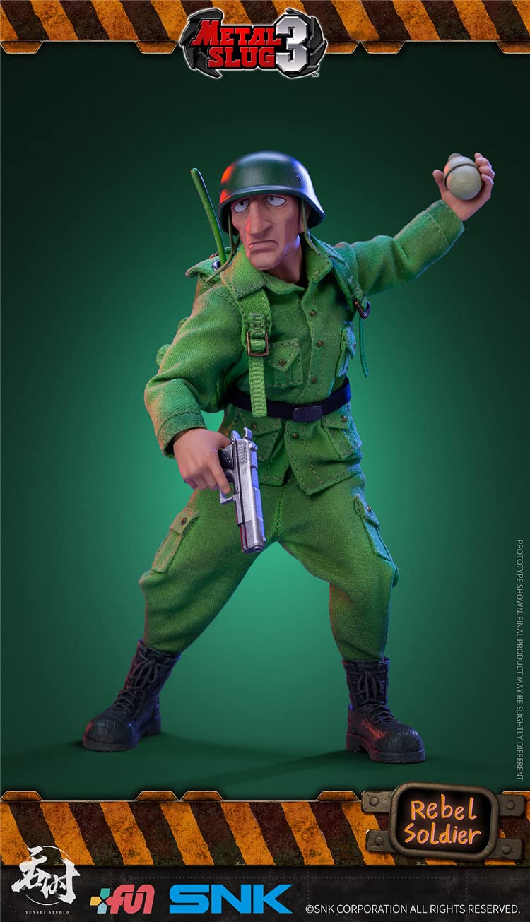 YSBRING TS-004-RS 1/12 Scale Action Figure SNK Rebel Soldier 6 Inch Collectible Doll, Single Version