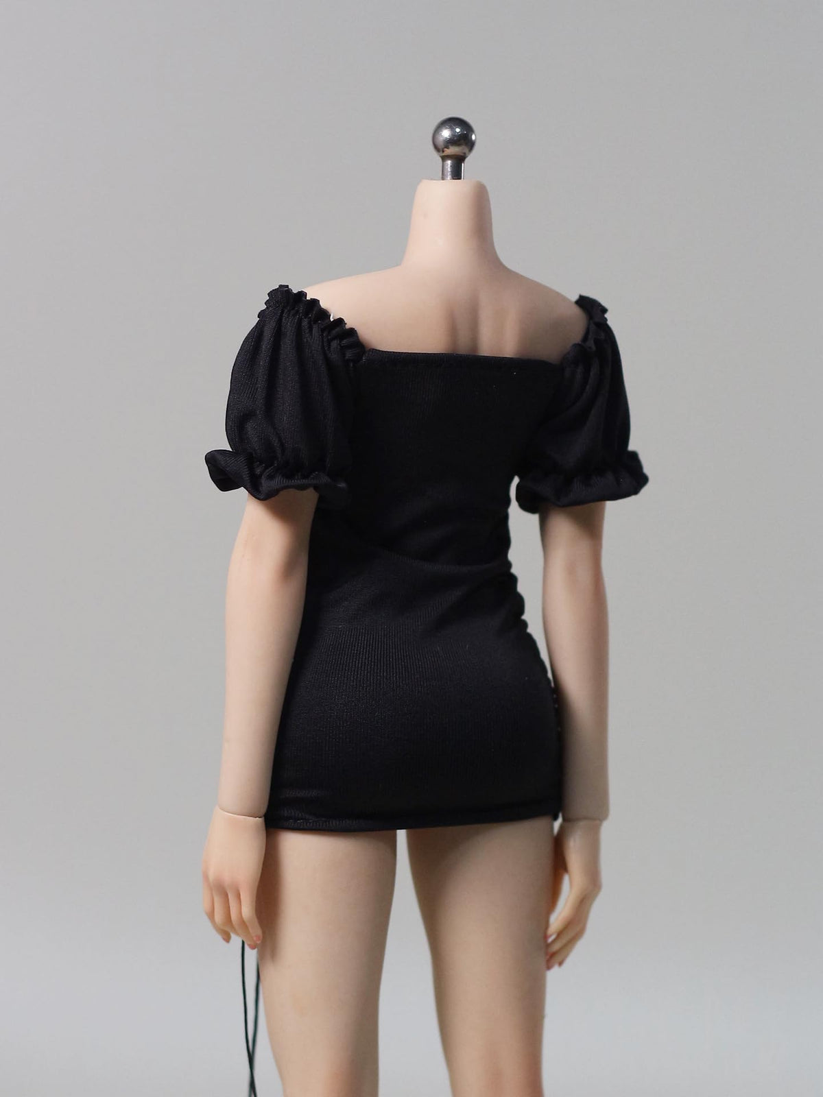 DMTOYS 1/6 scale female clothes French dress‌ black for 12 inch woman action figure DF094