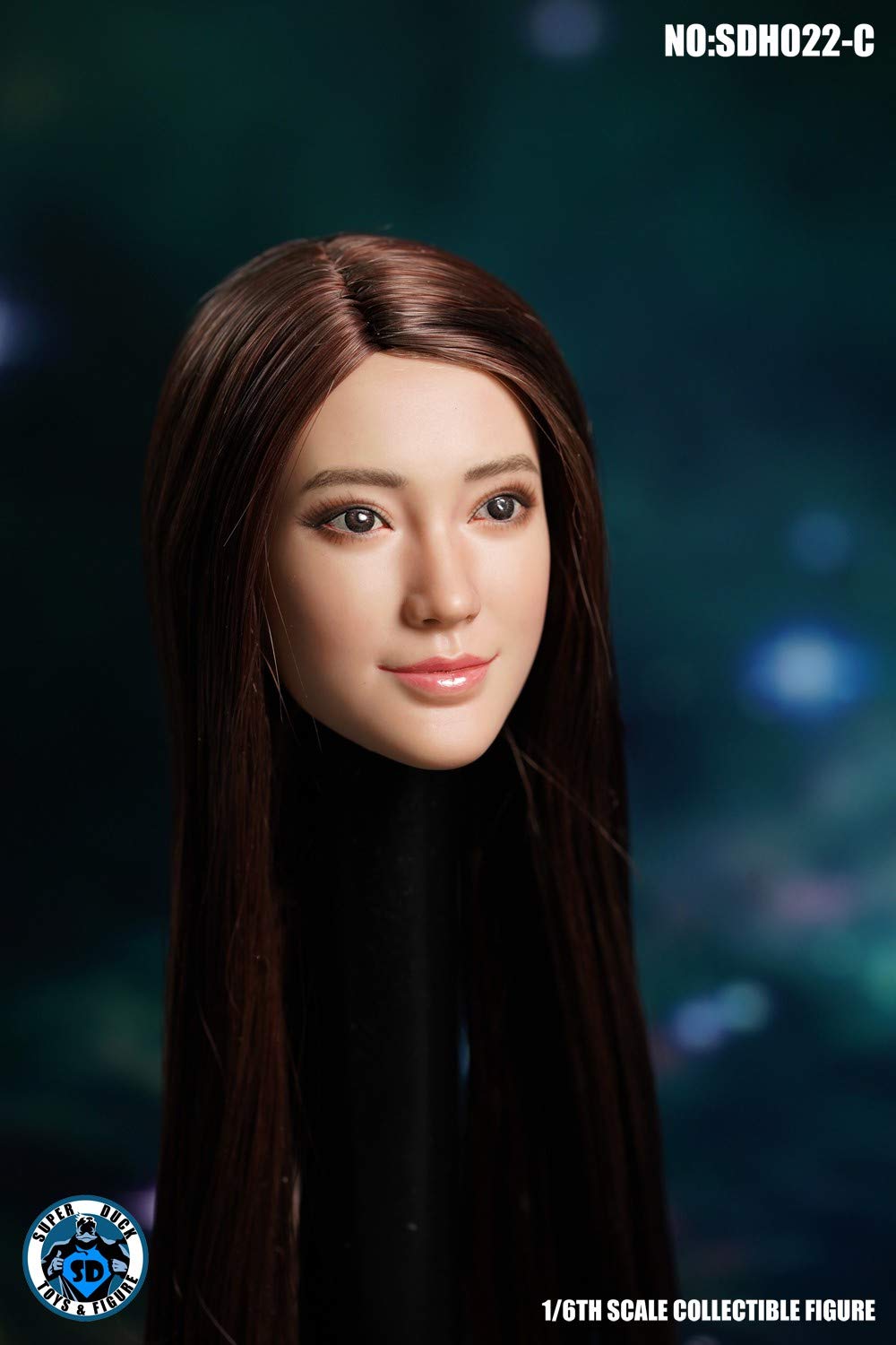 SUPER DUCK 1/6 Scale Female Head Sculpt for Asian Girl 12 inch collectable Action Figure C