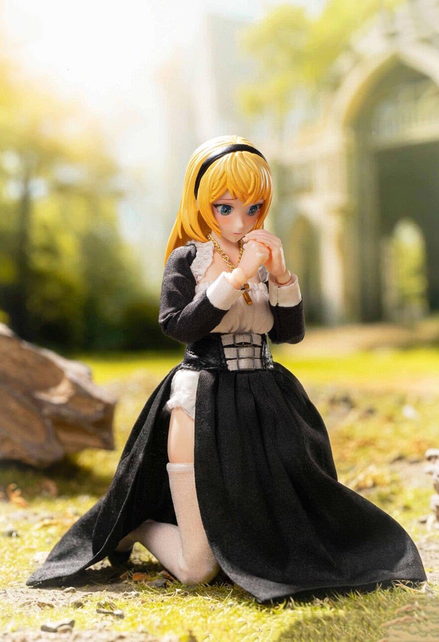 Fogtoys 1/12 scale blonde nun‌ 12 inch woman action figure