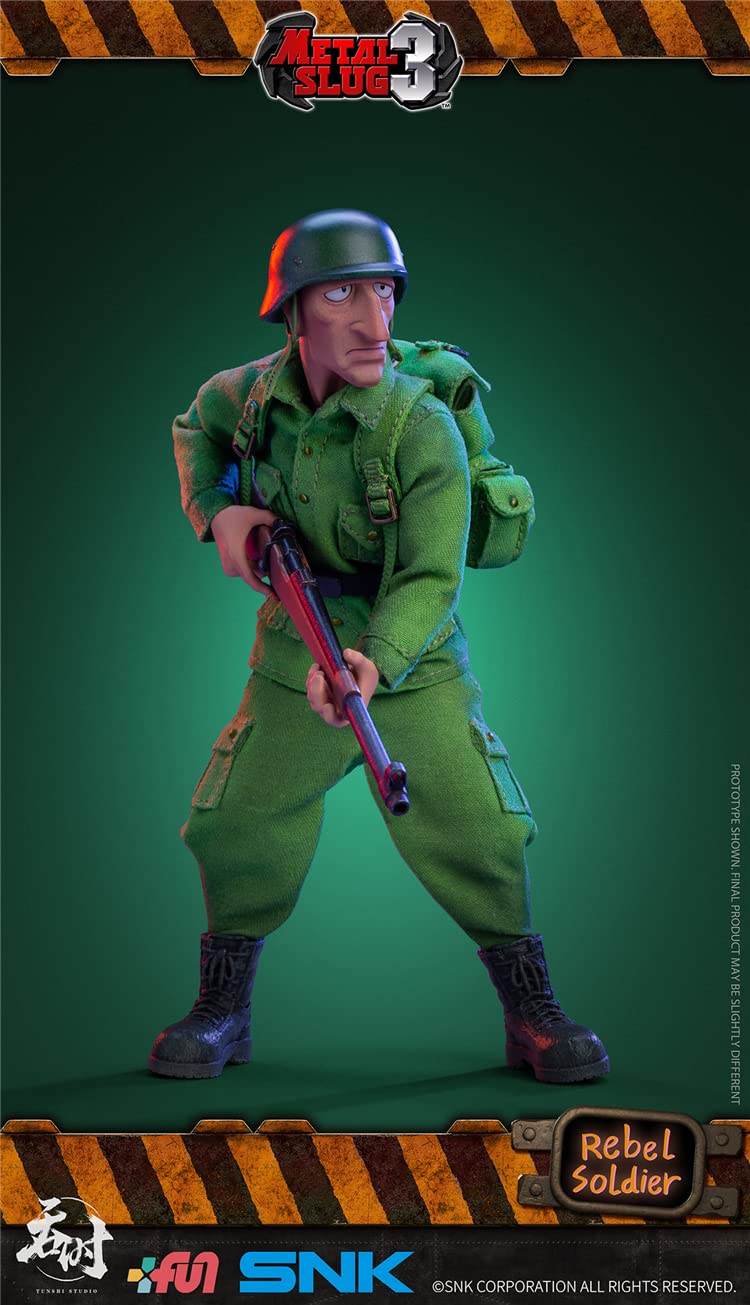 YSBRING TS-004-RS 1/12 Scale Action Figure SNK Rebel Soldier 6 Inch Collectible Doll, Single Version