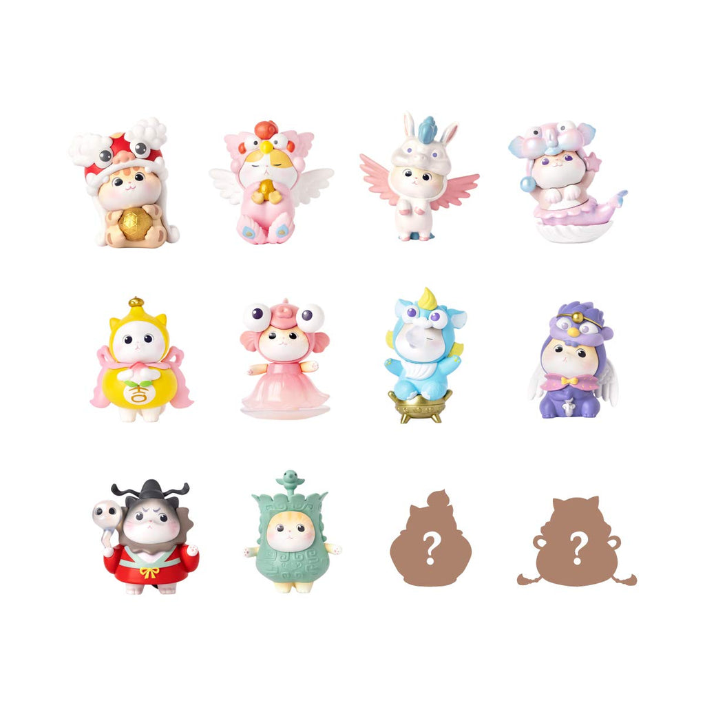 i8 TOYS The Palace Museum TaoBao cat Cute Figure toy ornaments (10PC Fullset)