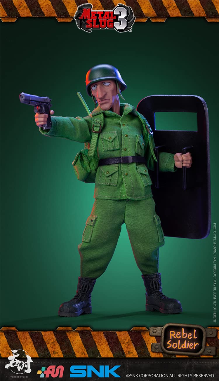 YSBRING TS-004-RS 1/12 Scale Action Figure SNK Rebel Soldier 6 Inch Collectible Doll, Single Version