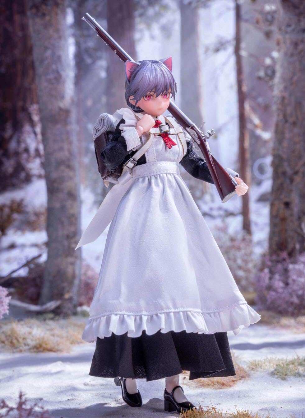 HASUKI Feiqizii Cute Girl Action Figure, 6 inch, 1/12 scale
