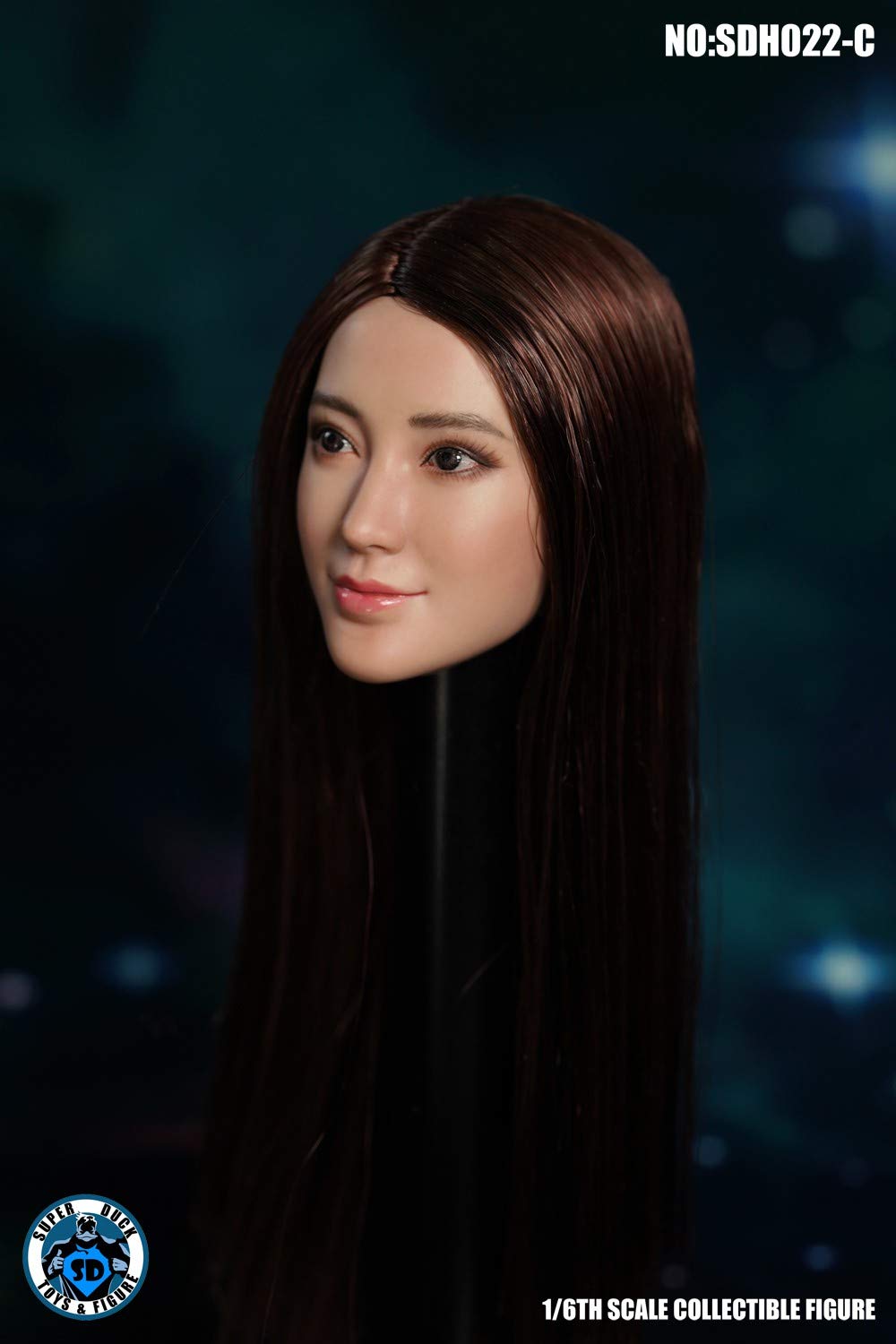 SUPER DUCK 1/6 Scale Female Head Sculpt for Asian Girl 12 inch collectable Action Figure C