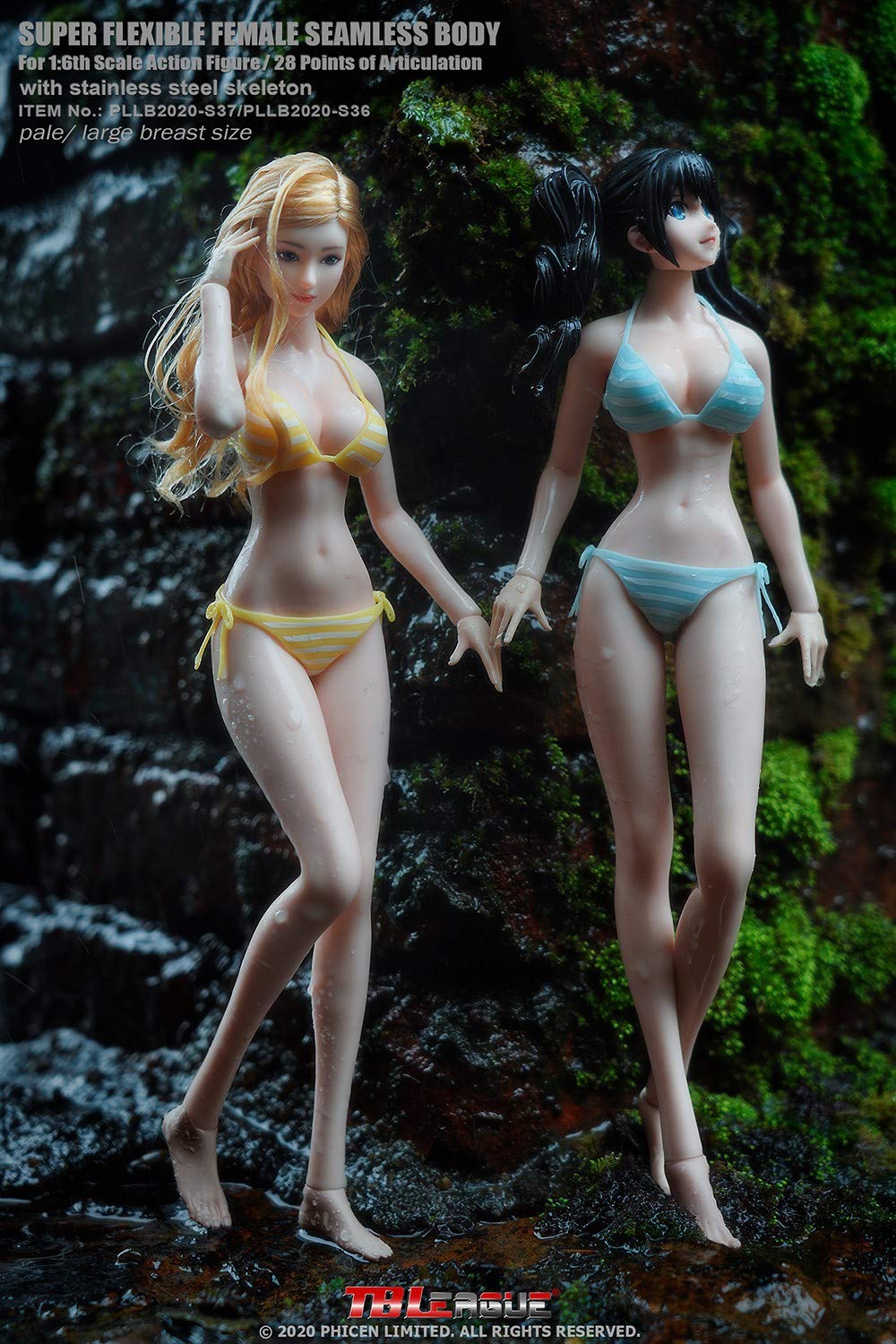 Phicen TBLeague PLLB2020-S36A 1/6 scale Phicen female Seamless Body for 12 inch action figure pale without head sculpt