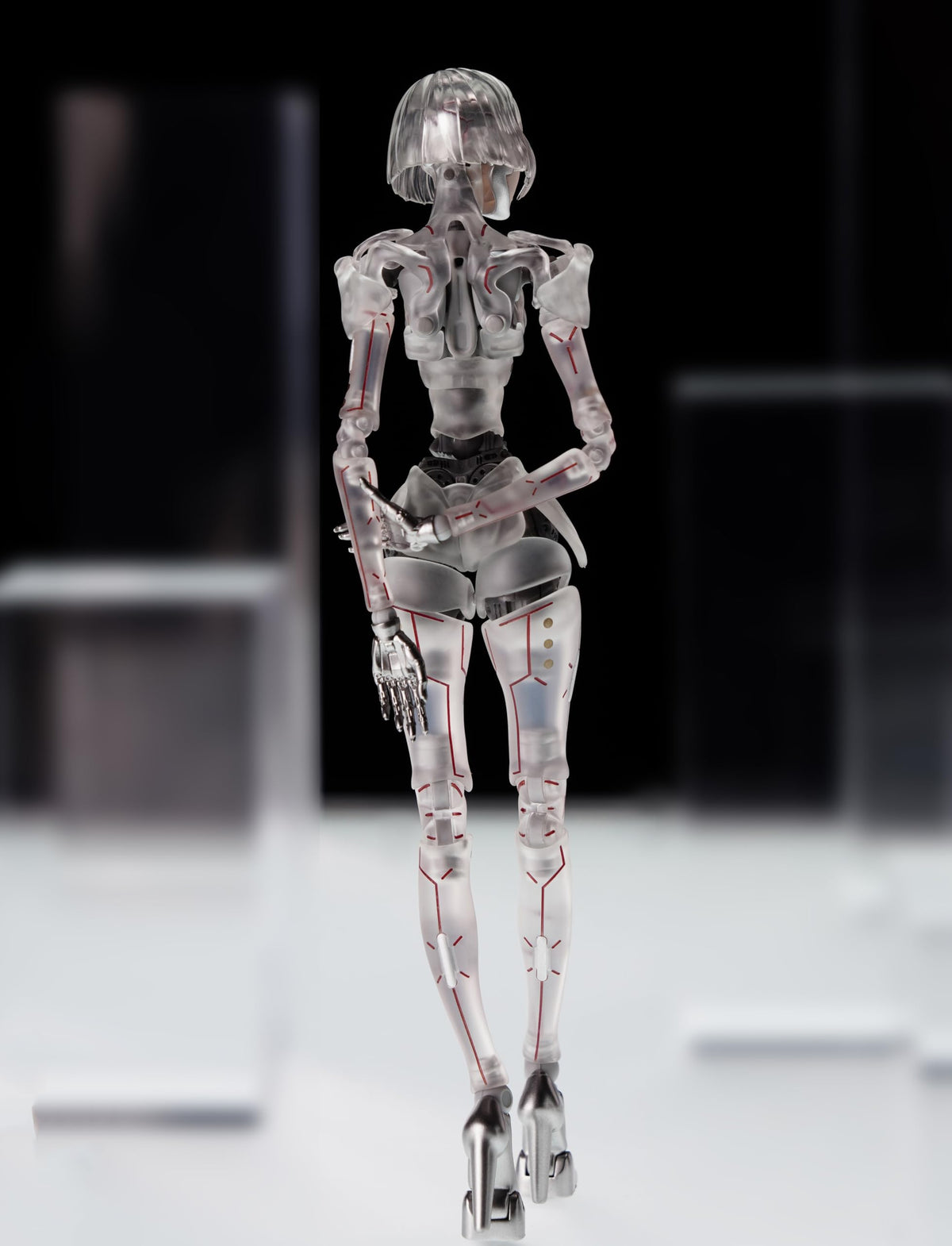 GUKE 1/12 scale AI agent femella civilian C1 robot 6 inch woman action figure transparent version GK01FEC1