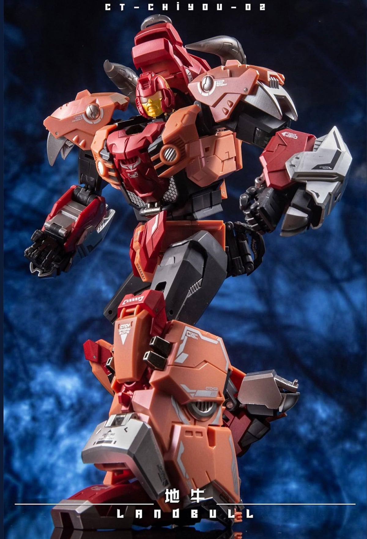 CANG-TOYS Landbull mech action figure morphing toy CT-Chiyou-02