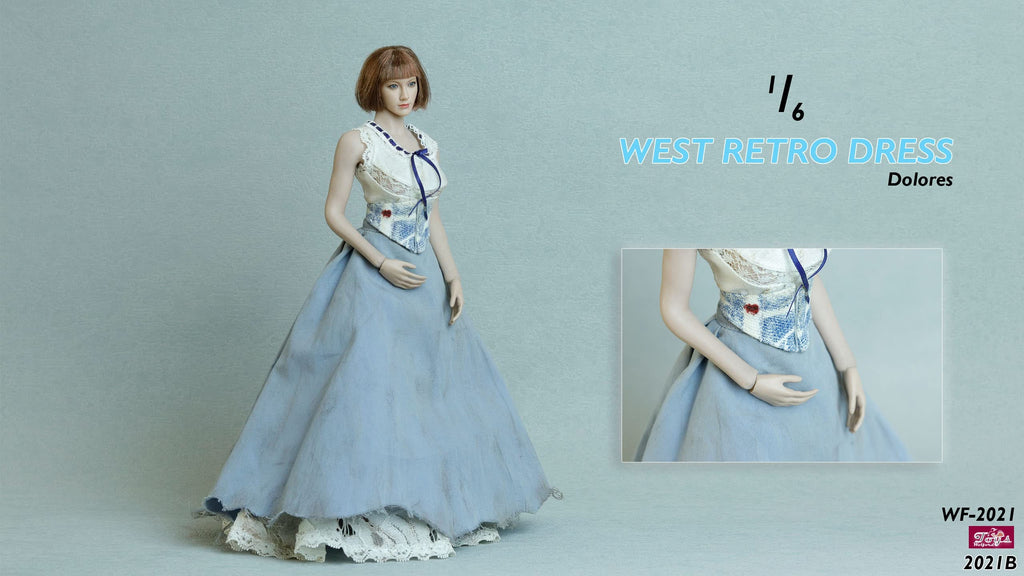 YSBRING Wolford Toys WF2021B 1/6 Scale West Retro Dress Clothing Accessories for 12 Inch Female Action Figure Body (no body)