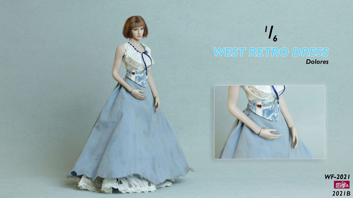 YSBRING Wolford Toys WF2021B 1/6 Scale West Retro Dress Clothing Accessories for 12 Inch Female Action Figure Body (no body)