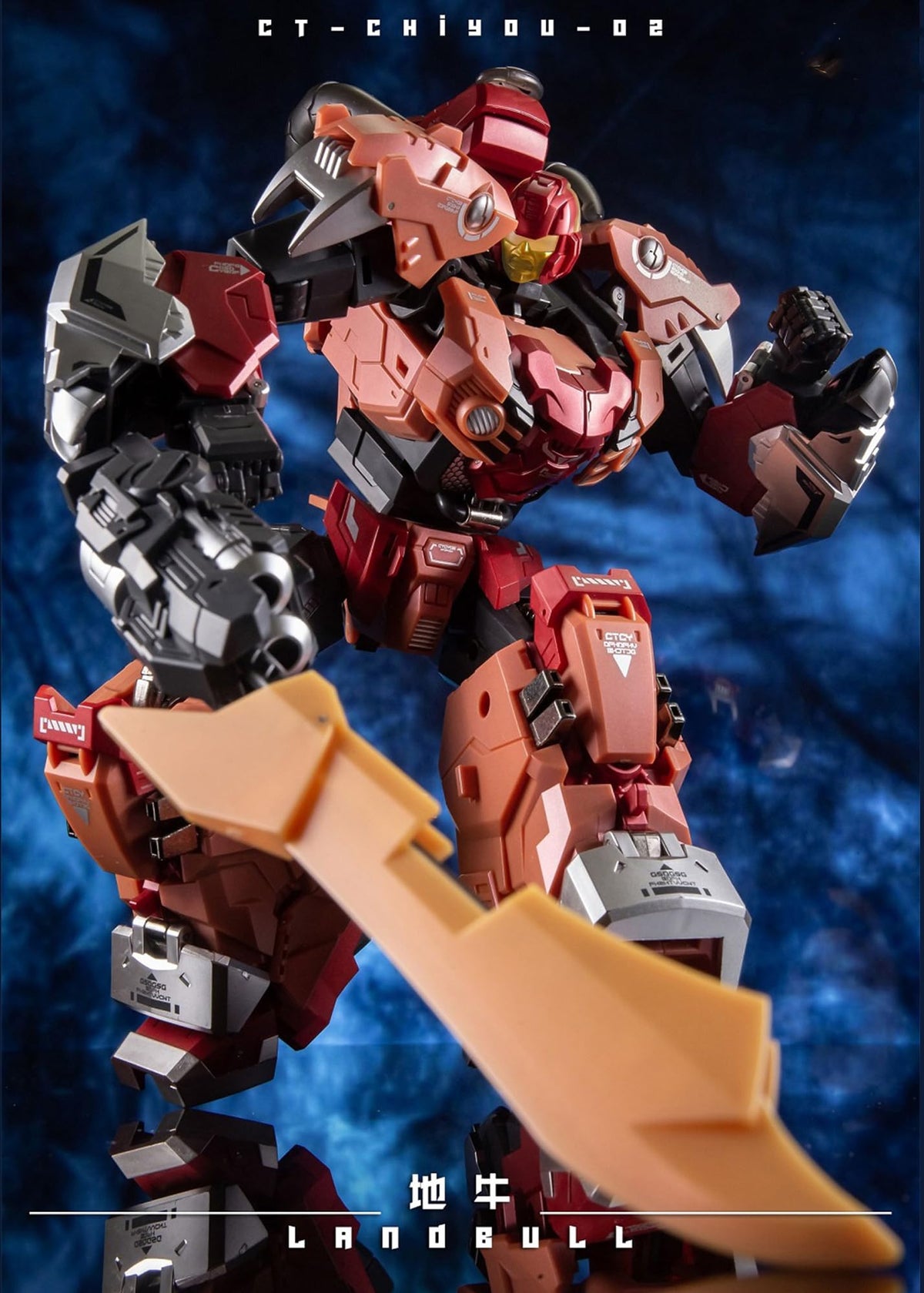 CANG-TOYS Landbull mech action figure morphing toy CT-Chiyou-02