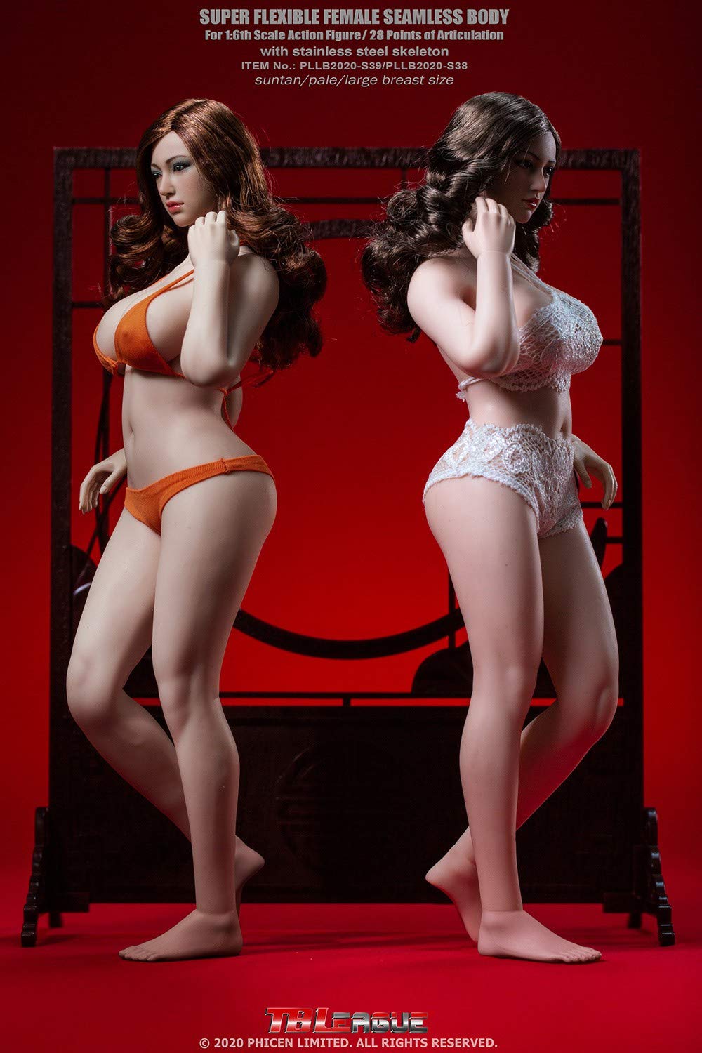 TBLeague PLLB2020-S39A 1/6 scale Phicen female Seamless Body for 12 inch action figure suntan without head sculpt