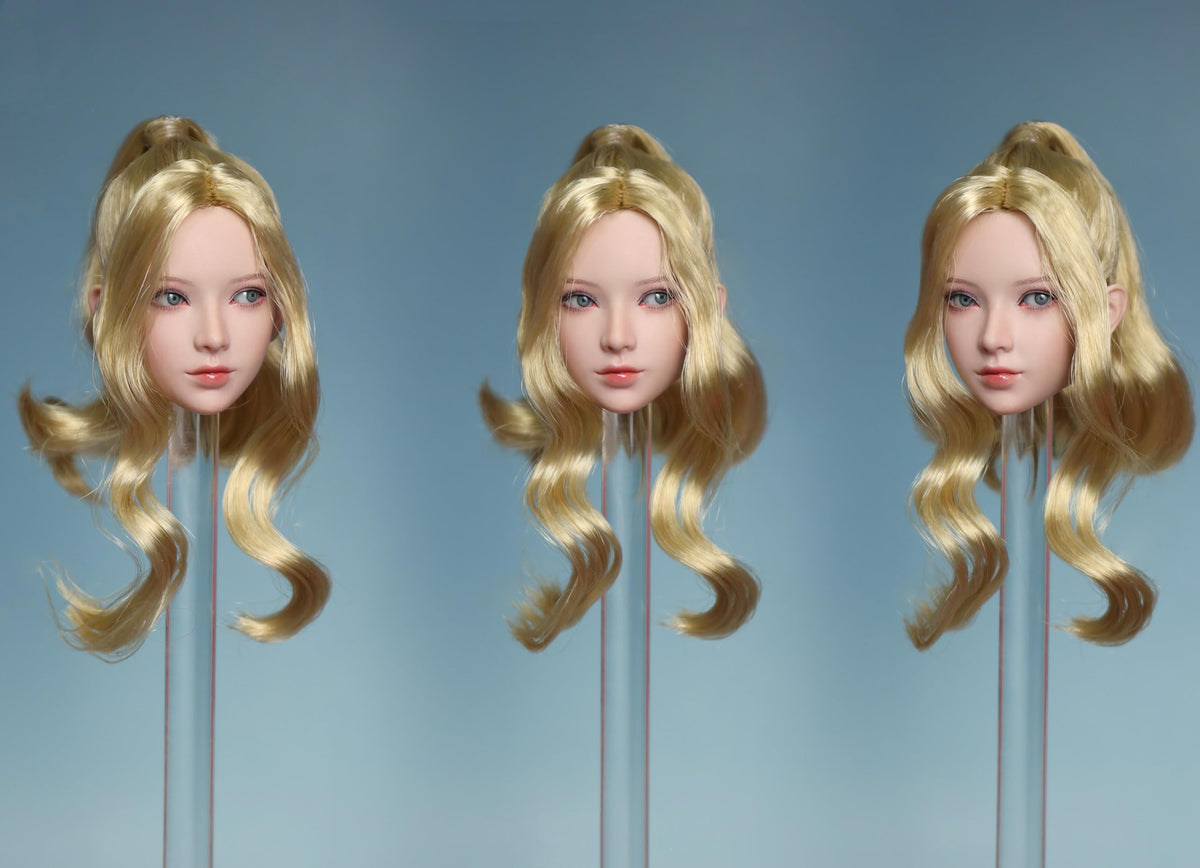 JKTOYS 1/6 scale female head sculpt with movable eyes for 12 inch woman action figure