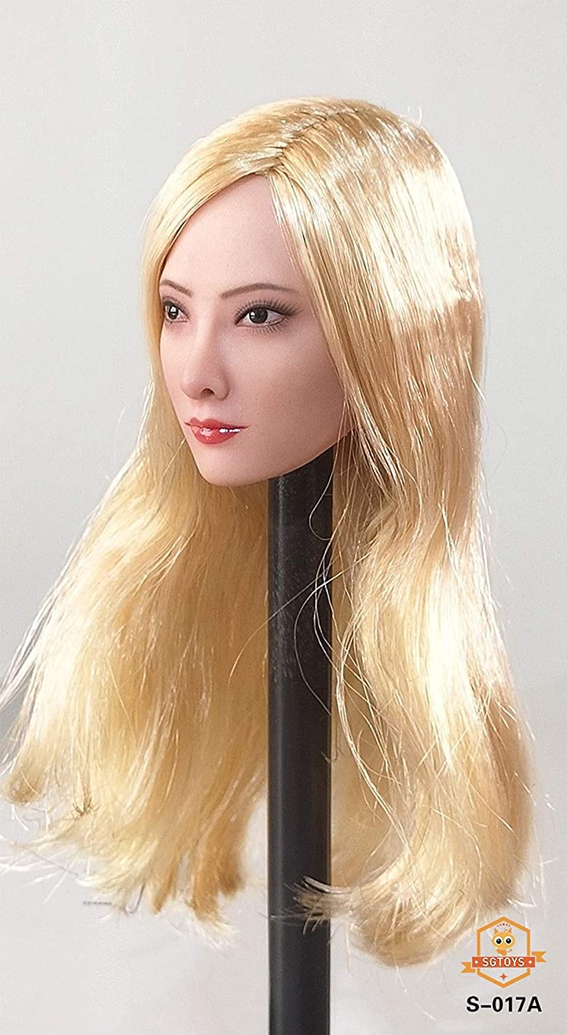 SGTOYS S-017 1/6 scale female head sculpt for 12 inch sexy women collectable action figure doll A