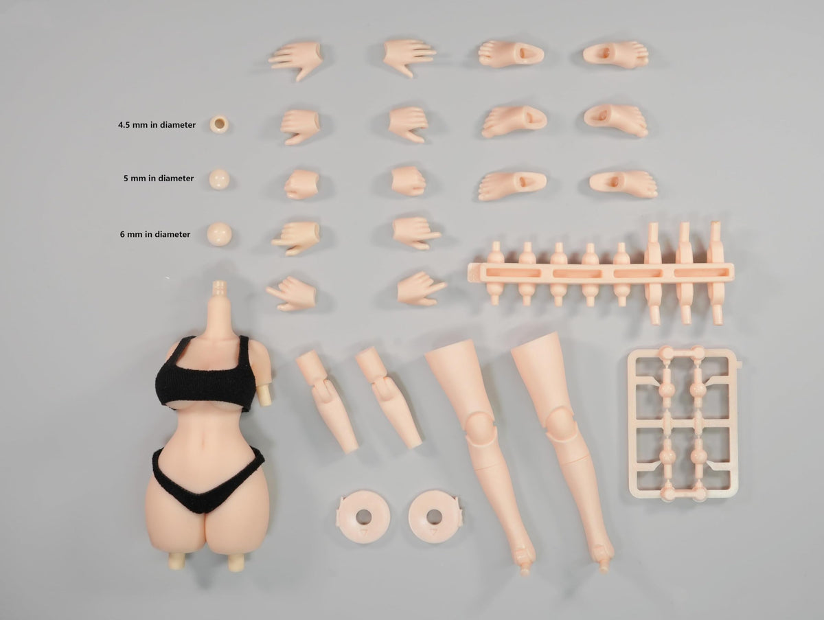 1/12 scale Female Universal Art Action Figure frame Body