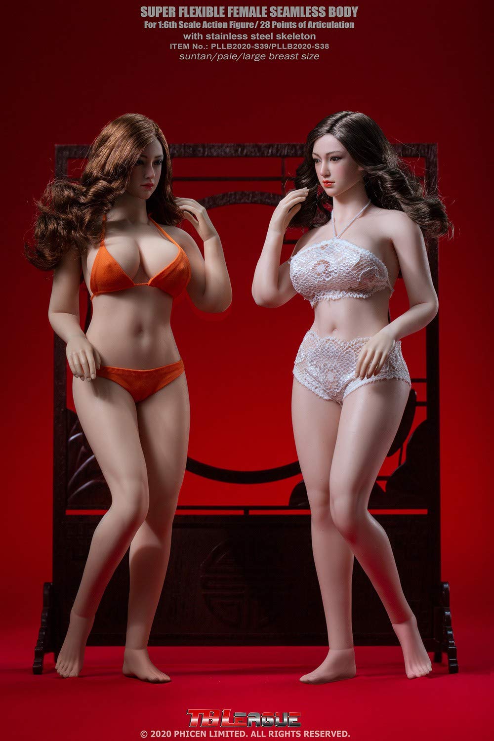 TBLeague PLLB2020-S39A 1/6 scale Phicen female Seamless Body for 12 inch action figure suntan without head sculpt