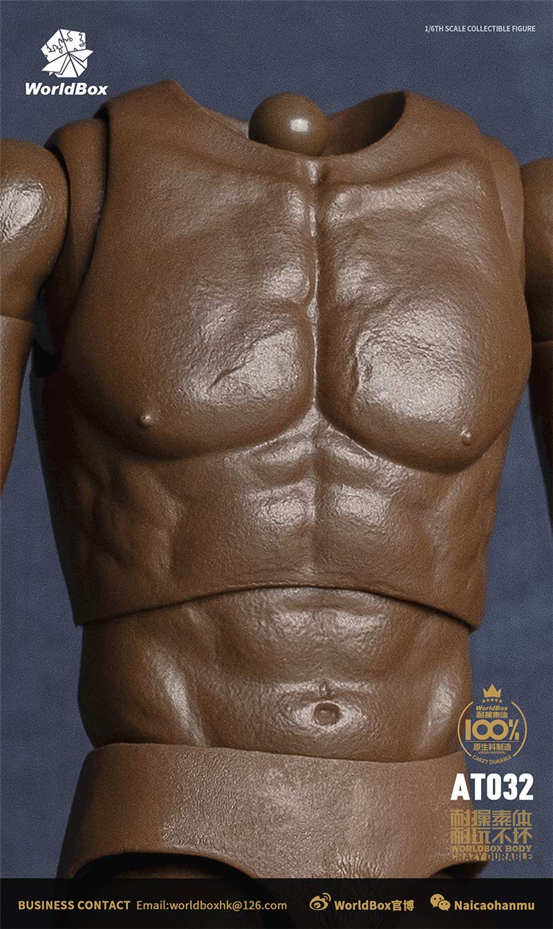 WorldBox AT032 1/6 scale male body for 12 inch man action figure black