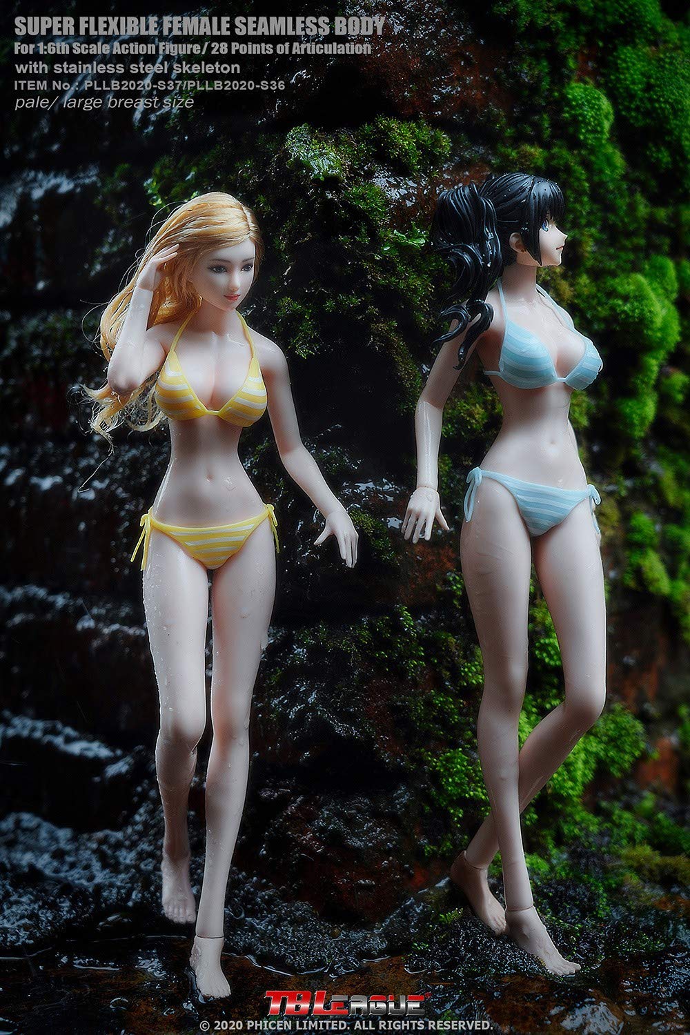 Phicen TBLeague PLLB2020-S36A 1/6 scale Phicen female Seamless Body for 12 inch action figure pale without head sculpt