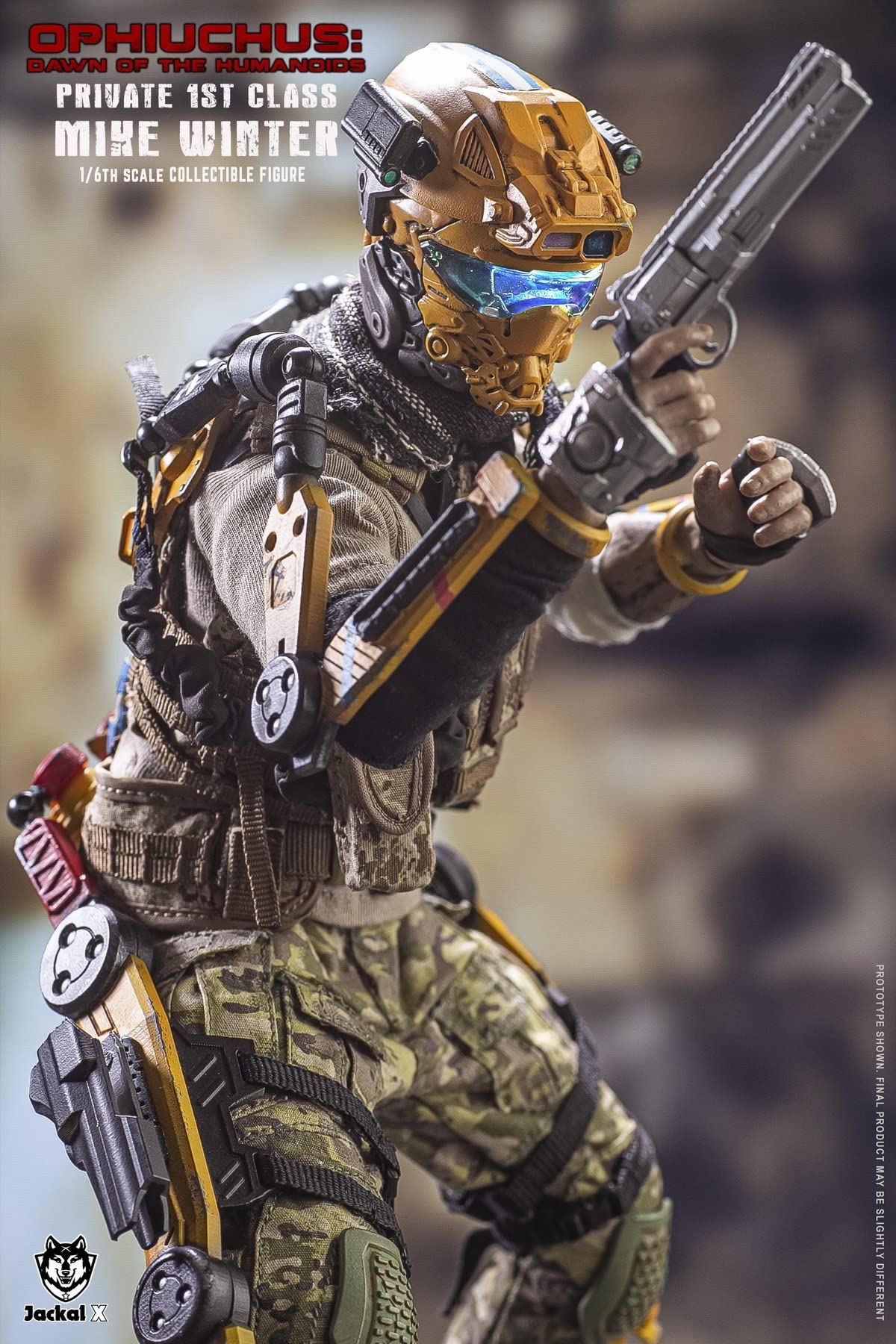 YSBRING JackalX JX007 1/6 Scale The Dawn of Humanoid Mike Winter Death Squad Soldier Figure 12 Inch Collectible Action Figure (Normal Version)