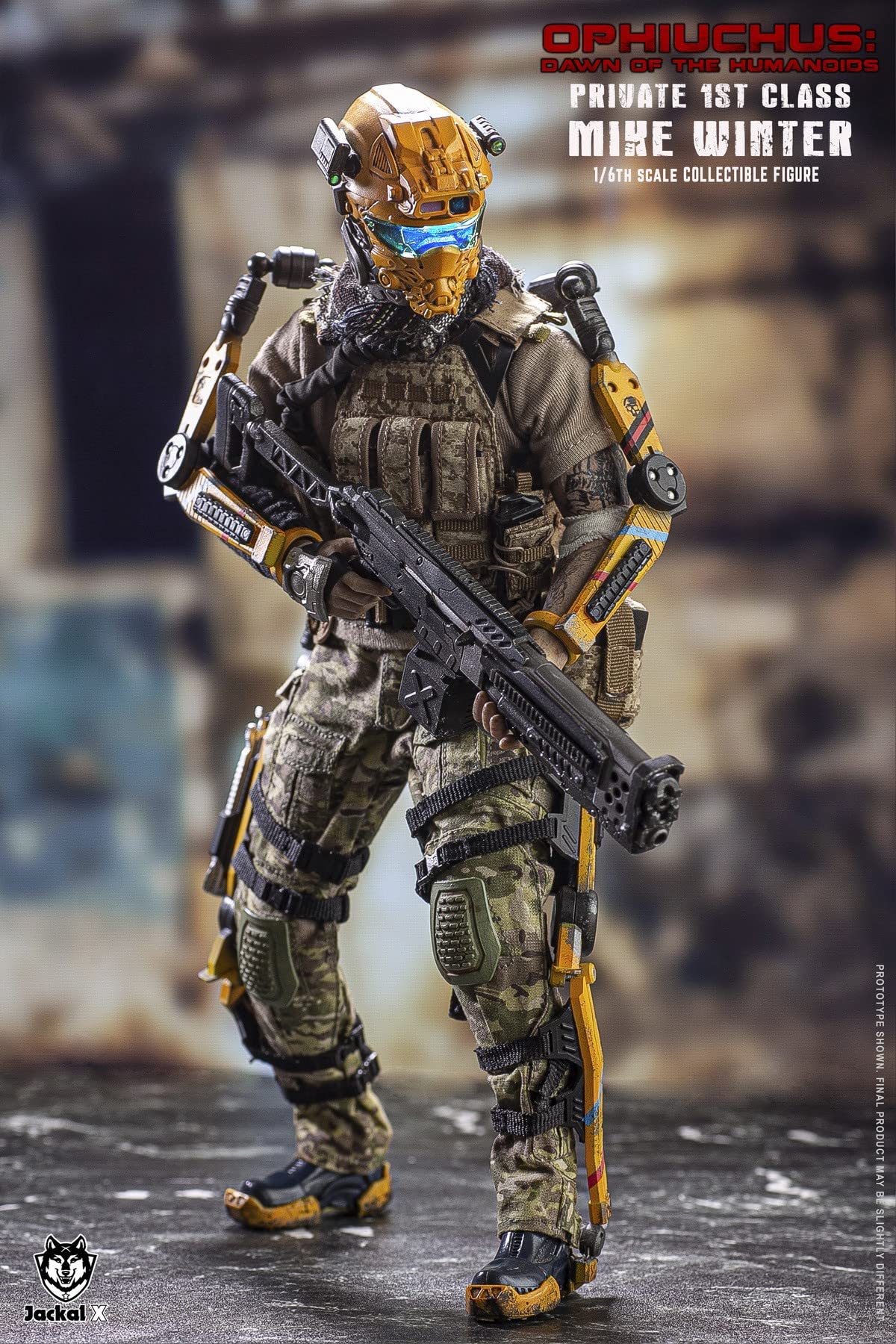 YSBRING JackalX JX007 1/6 Scale The Dawn of Humanoid Mike Winter Death Squad Soldier Figure 12 Inch Collectible Action Figure (Normal Version)