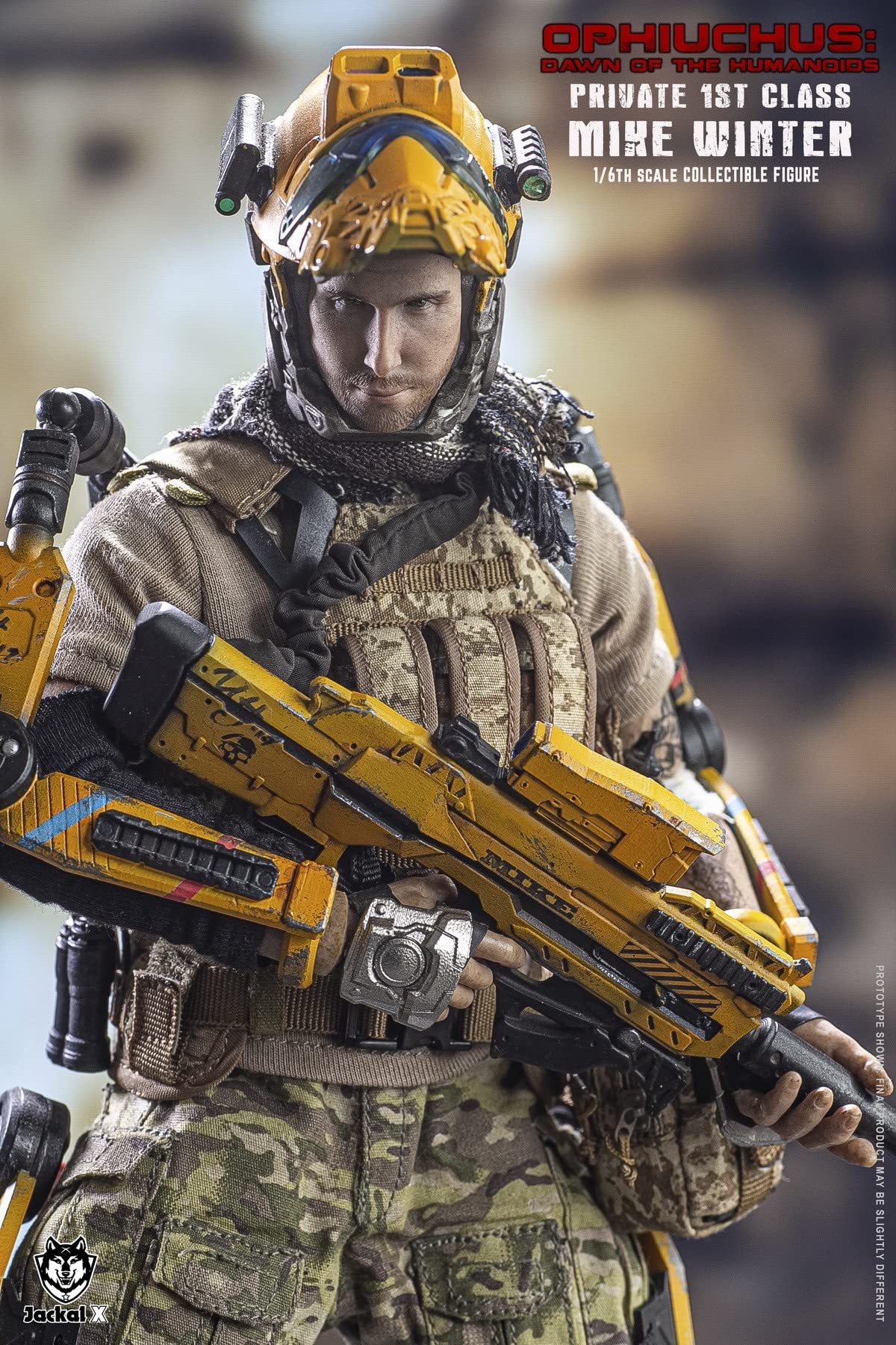 YSBRING JackalX JX007 1/6 Scale The Dawn of Humanoid Mike Winter Death Squad Soldier Figure 12 Inch Collectible Action Figure (Normal Version)