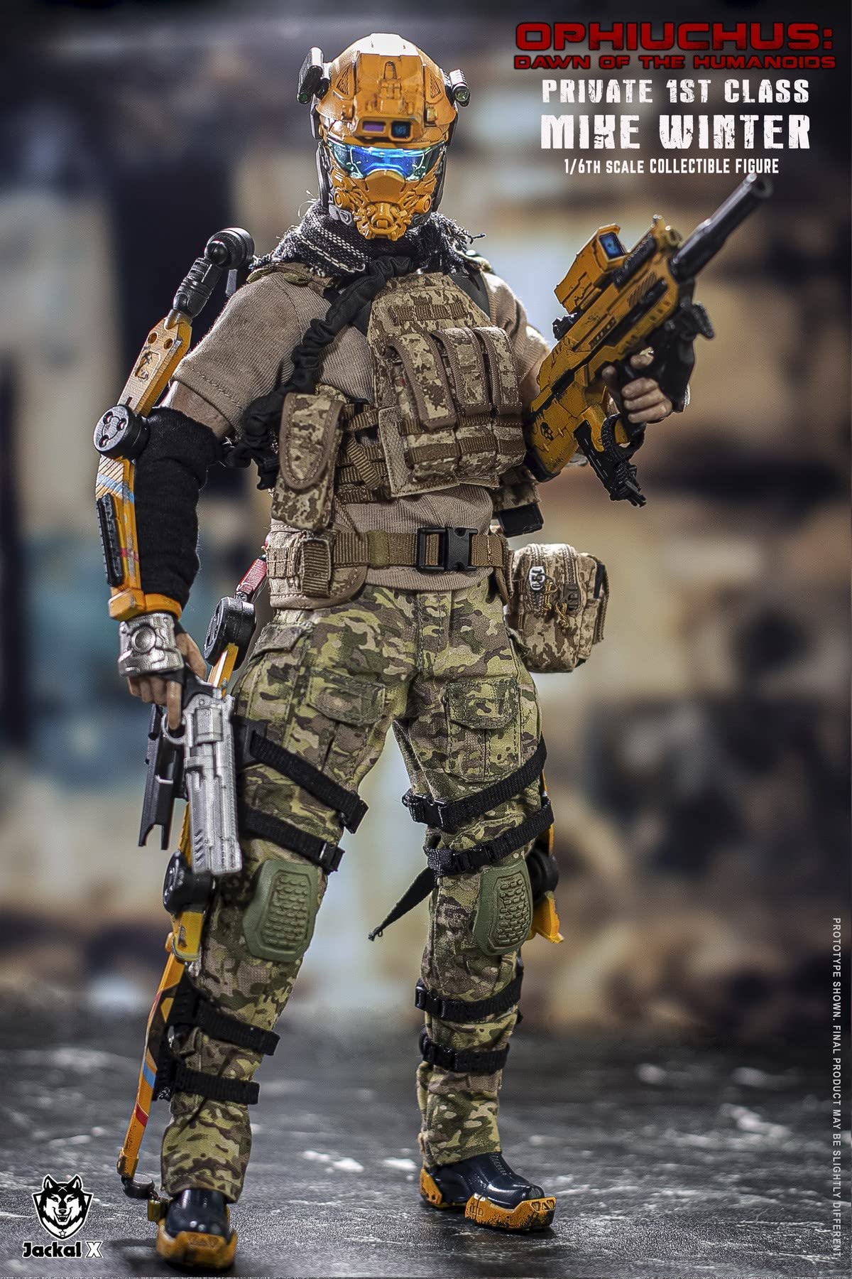 YSBRING JackalX JX007 1/6 Scale The Dawn of Humanoid Mike Winter Death Squad Soldier Figure 12 Inch Collectible Action Figure (Normal Version)